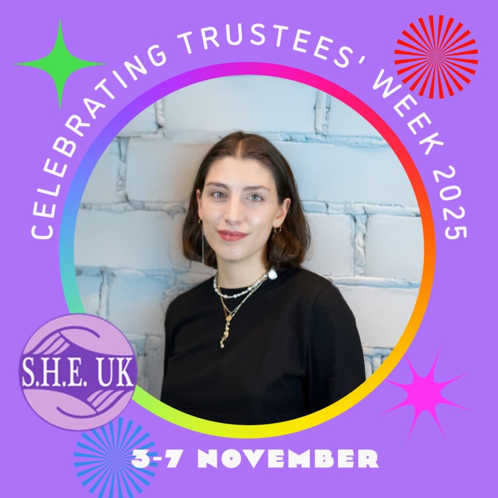 Corinna Del Debbio, Trustee of the charity SHE UK, based in Mansfield in Nottinghamshire